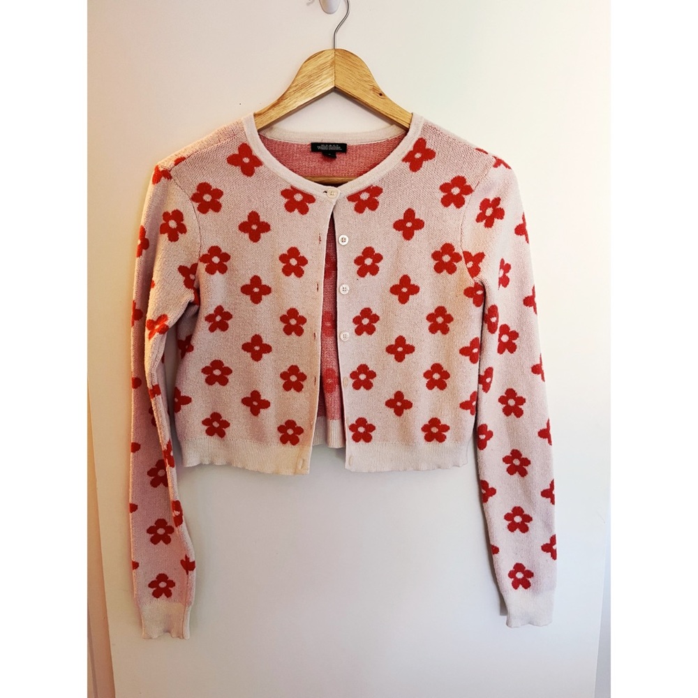 Y2K 90’s flower cardigan sweater